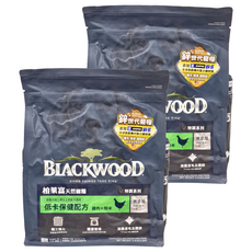 BLACKWOOD 犬用特調低卡保健配方乾糧 雞肉 + 糙米 過重犬或7歲以上熟齡犬適用, 低卡保健, 2kg, 2包