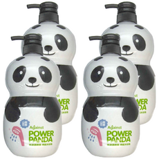 快潔適 貓熊 抑菌沐浴乳 植物系洗淨配方 0%酒精, 1L, 4瓶