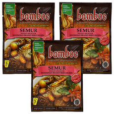 Bamboe Bumbu Semur 香甜燉料理包 印尼風味即食香料 素食適用, 69g, 3包