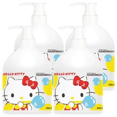 AKIRA 御衣坊 HELLO KITTY 蜜戀小蒼蘭洗手乳, 300ml, 4瓶
