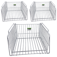 巧家嚴選 斜口置物籃, 中(32 x 30 x 19cm), 白色, 3個