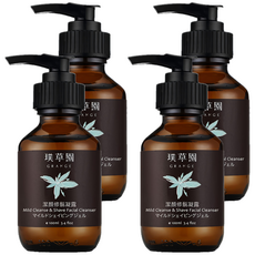 GRANGE 璞草園 潔顏修鬍凝露, 添加植物精油, 全膚質/敏感性肌膚適用, 100ml, 4瓶