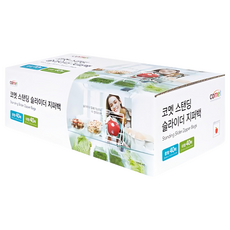 comet 雙夾鏈立體密封袋, 中 + 大, 80個, 1盒