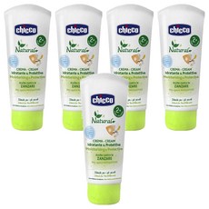 Chicco 草本防蚊乳霜, 義大利產, 天然植物安弟羅巴果油香蜂草葉油成分萃取, 檸檬清香, 保濕不黏膩, 低敏感測試, 適用年齡2m+, 100ml, 5條