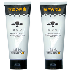 080男性痘痘洗面乳 深層清潔毛孔 控油祛痘 展現男性魅力, 138ml, 2個