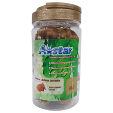 A star 鱷魚潔牙骨 18週以上幼犬/成犬/老犬, 起司鮭魚, 290g, 1罐