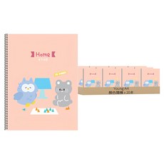Young Art 女童用10格習字線圈筆記本, 顏色隨機, 20本
