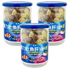 廣融 優力壯魚肝油 + 鈣 軟糖，補充兒童營養，含維他命A、D、E, 275g, 3罐