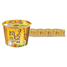 統一 阿Q桶麵 蒜香珍肉風味 106g, 12入