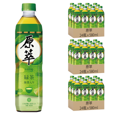 原萃 日式綠茶, 580ml, 72瓶