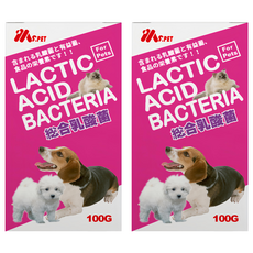MS.PET 綜合乳酸菌, 100g, 寵物營養補充, 適用於全齡犬貓, 腸道健康/乳酸菌, 2瓶