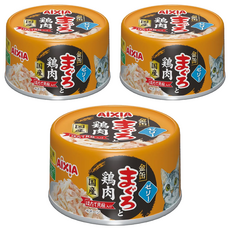 AiXiA 金缶 特選4號, 鮪,雞,扇貝, 70g, 3罐