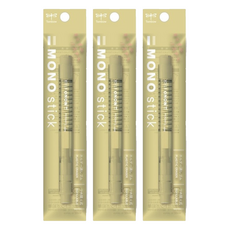 蜻蜓 MONO 按壓橡擦 JCC-122 限定色黃桿, 黃色, 3支