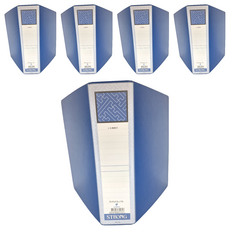 STRONG 自強文具 35 A4二孔管型夾, 藍色, 5個