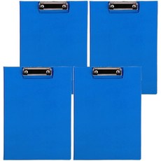 deLi 得力 直式丹麥夾 A4, 藍色, 4個