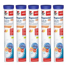 Doppel herz 德之寶 維他命B群+鎂 發泡錠 400mg, 15錠, 6.5g, 5罐