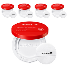 ATOPALM 愛多康 舒敏爽身粉餅 寶寶專用, 舒緩濕悶 敏感刺激, 安全溫和成分, 粉餅式外盒 方便攜帶, 23g, 5個