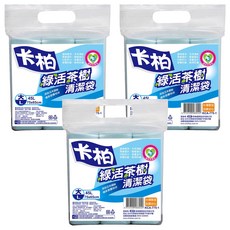 菲力家族 卡柏 茶樹清潔袋 大(75 x 65cm) 45L 加厚不易破 台灣製造, 3包