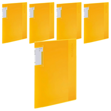 KOKUYO 國譽 NOViTA 收納資料夾 40頁, 黃色, 5本