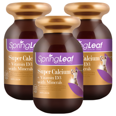 SpringLeaf 綠芙特級 檸檬酸鈣全方位加強錠, 120顆, 333mg, 3罐