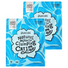 cature 木薯貓砂 藍色, 2包, 2.5kg, 洋甘菊