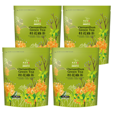 AWAStea 阿華師 桂花綠茶 三角立體茶包 裸茶包裝 4g, 20包, 4袋