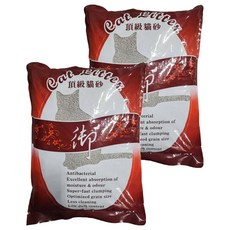 御 頂級貓砂 粗砂 紅色 2包 20L 凝結型 低粉塵 抗菌 無香, 10L