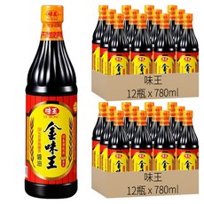 味王 金味王醬油 非基改, 780ml, 24瓶