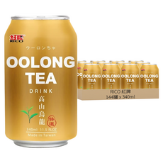 RICO 紅牌 高山烏龍茶, 340ml, 144罐