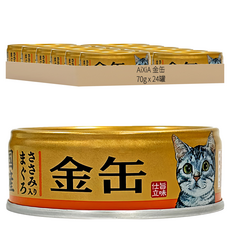AiXiA 金缶 金罐3號 貓罐, 鮪魚 + 雞肉, 70g, 24罐