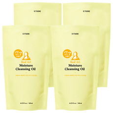 ETUDE 卸驚豔煥然一新保濕潔顏油補充包, 185ml, 4包