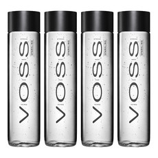 VOSS 芙絲 挪威天然礦泉水 玻璃瓶裝 800ml，蟬連2年全球前10大好水第1名, 4瓶