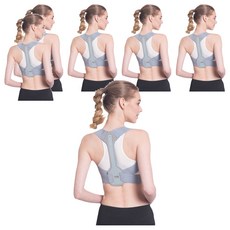SAMEPEAK 防駝美背挺胸訓練背帶, 灰色, S/M/L/XL, 6個