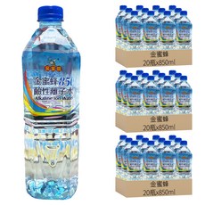 金蜜蜂 鹼性離子水, 850ml, 60瓶