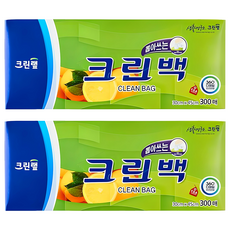CLEANWRAP 抽取式塑膠袋, L(45 x 30cm), 300個, 2盒