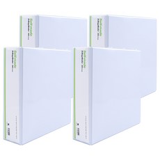 Heemang Self-made 3孔D型活頁夾 A4 7cm 白色, 4個