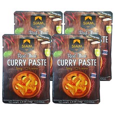 deSIAM 泰式紅咖哩膏, 70g, 4包