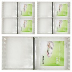 KEYWAY 聯府 積木籃2號 附隔板, 白色, 5個