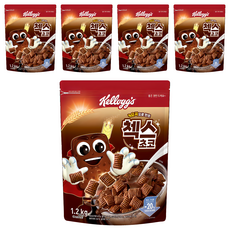 Kellogg's 家樂氏 COCO 可可猴 巧克力格格脆麥片, 1.2kg, 5包