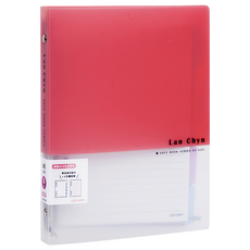 連勤牌文具 6孔活頁鐵夾 LCW-A56R A5 紅色 自由增減內頁, 1個