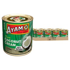 AYAM 雄雞標 特級椰漿, 270ml, 12罐