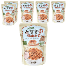 YUMMY BABY 芽米寶貝 寶寶純豬肉鬆 海藻, 纖維細緻, 100%純肉鬆, 全瘦肉製成, 無添加豆粉, 少油低鹽, 口感細緻, 78g, 6袋