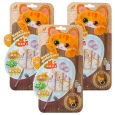 Catfeet 哈娜最愛好吃肉泥 自然配方 富含多種營養, 雞肉 + 牛磺酸, 60g, 3袋