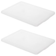 MUJI 無印良品 PP收納箱專用蓋 1組, 透明色, 2個