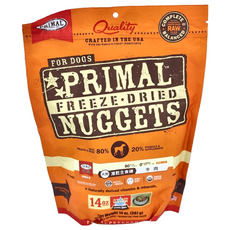 PRIMAL 派莫 原獵生食 凍乾主食磚 犬用 牛肉 美國製, 396g, 1包