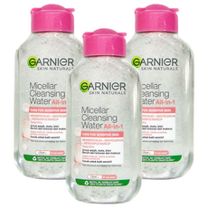 GARNIeR 卡尼爾 全效保濕卸妝水，125ml 敏感肌適用, 3件