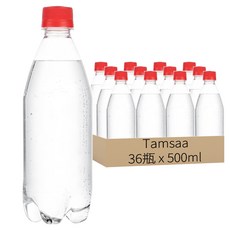 Tamsaa Aqua系列 無標籤葡萄柚風味氣泡水 500ml 6瓶, 36瓶
