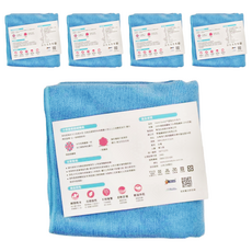 more lovely 超吸水大毛巾, 100%極超細纖維 (75%聚酯纖維+25%尼龍), 38X110cm±1cm, 群青色, 5條