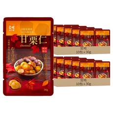 豆咗 嚴選甘栗仁 栗子 獨立包裝 無添加 健康零食, 20包, 30g