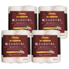 Kleenex 舒潔 日本製紙Crecia雙層滾筒衛生紙 奢華 30m x 114mm, 4捲, 4袋